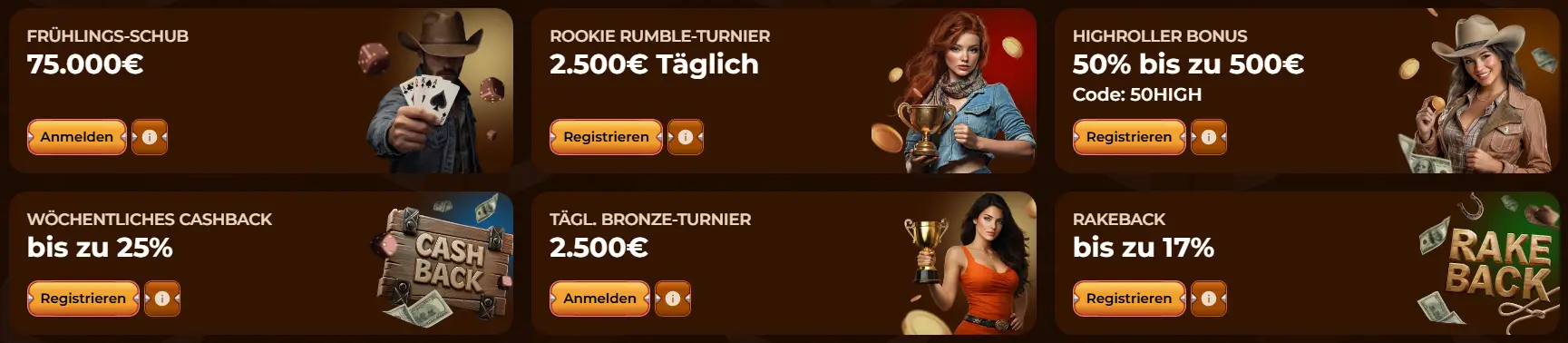 Rodeoslot Casino Boni